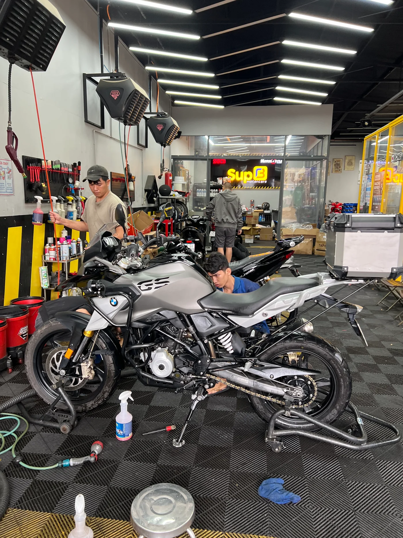 Workshop team at work